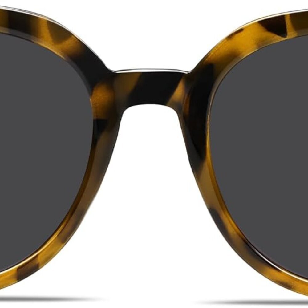 Trendy Cat Eye Round Polarized Sunglasses for Women Fashion UV Protection Sunnie